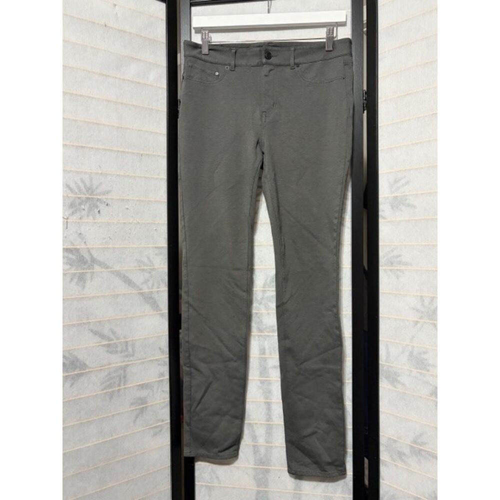 Eddie Bauer Women's Sz 10 Tall Pants Gray Stretch‎ Travel Skinny Chino Workwear